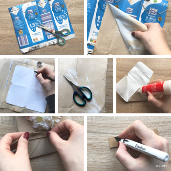 "Briefumschlag Upcycling"